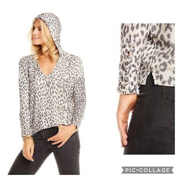 Chaser Animal Print Pullover Hoodie 